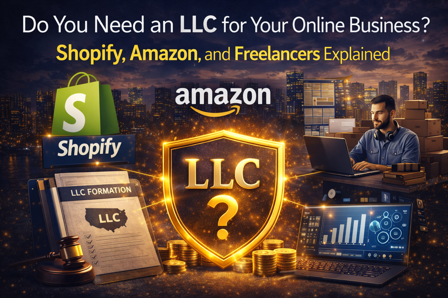 Do You Need an LLC for Your Online Business? Shopify, Amazon, and Freelancers Explained  | CORPIUS