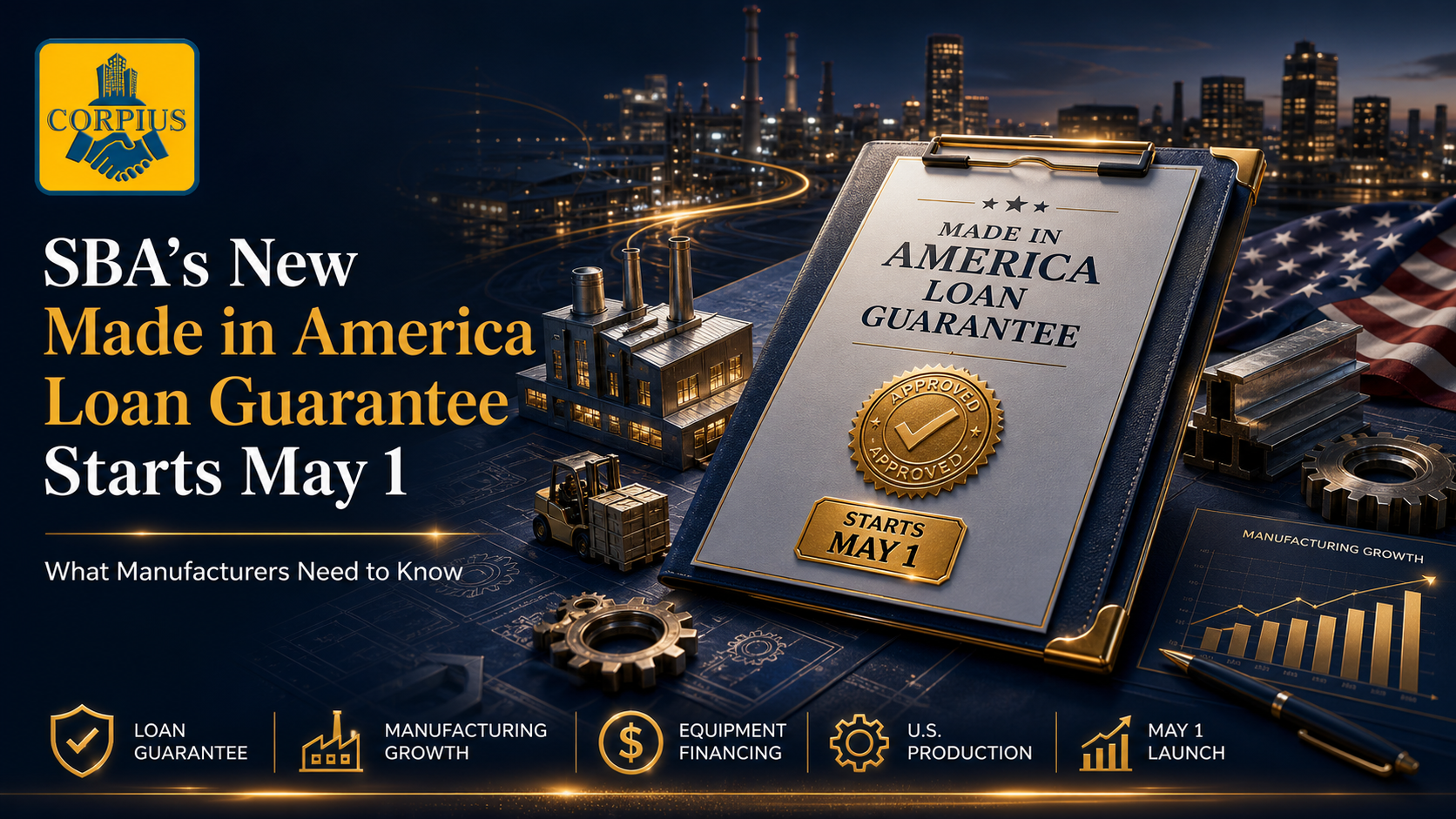 SBA's New Made in America Loan Guarantee Starts May 1: What Manufacturers Need to Know | CORPIUS